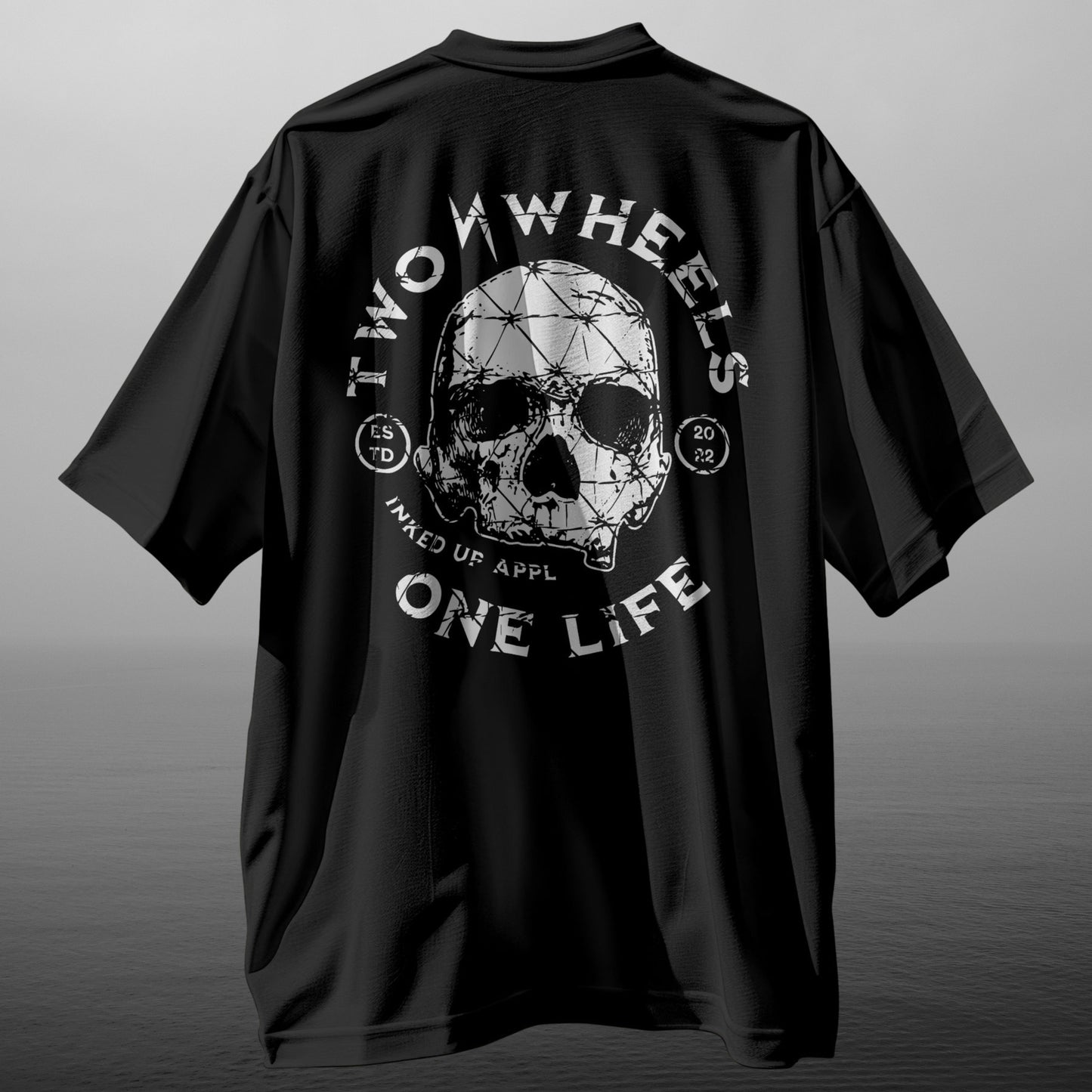 2 WHEELS 1 LIFE DELUXE TSHIRT