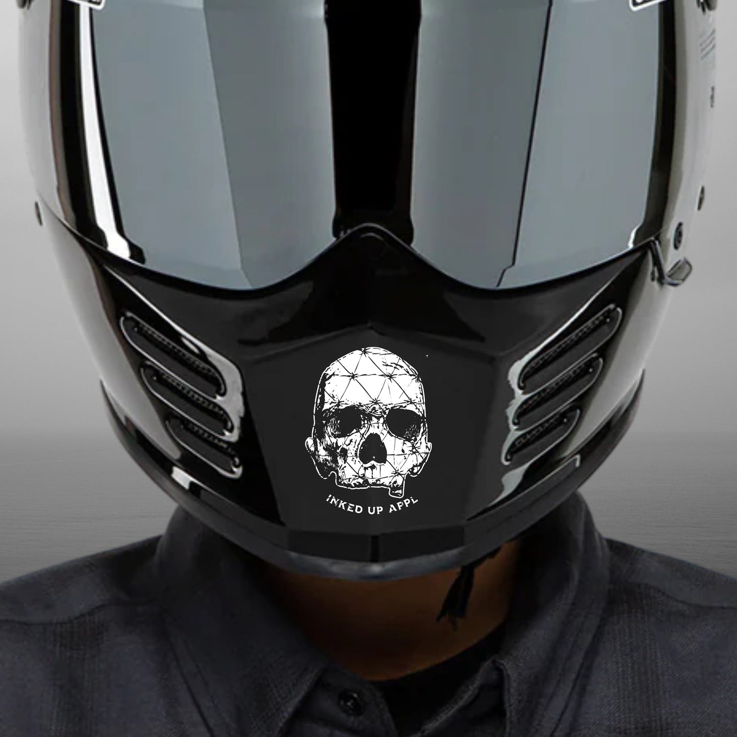 2 WHEELS 1 LIFE HELMET DECAL